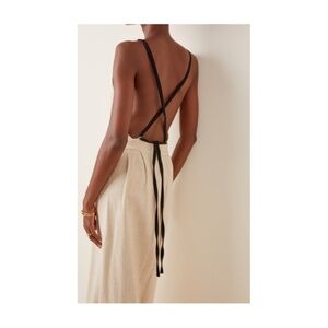 Matin Open-Back Cotton Maxi Dress